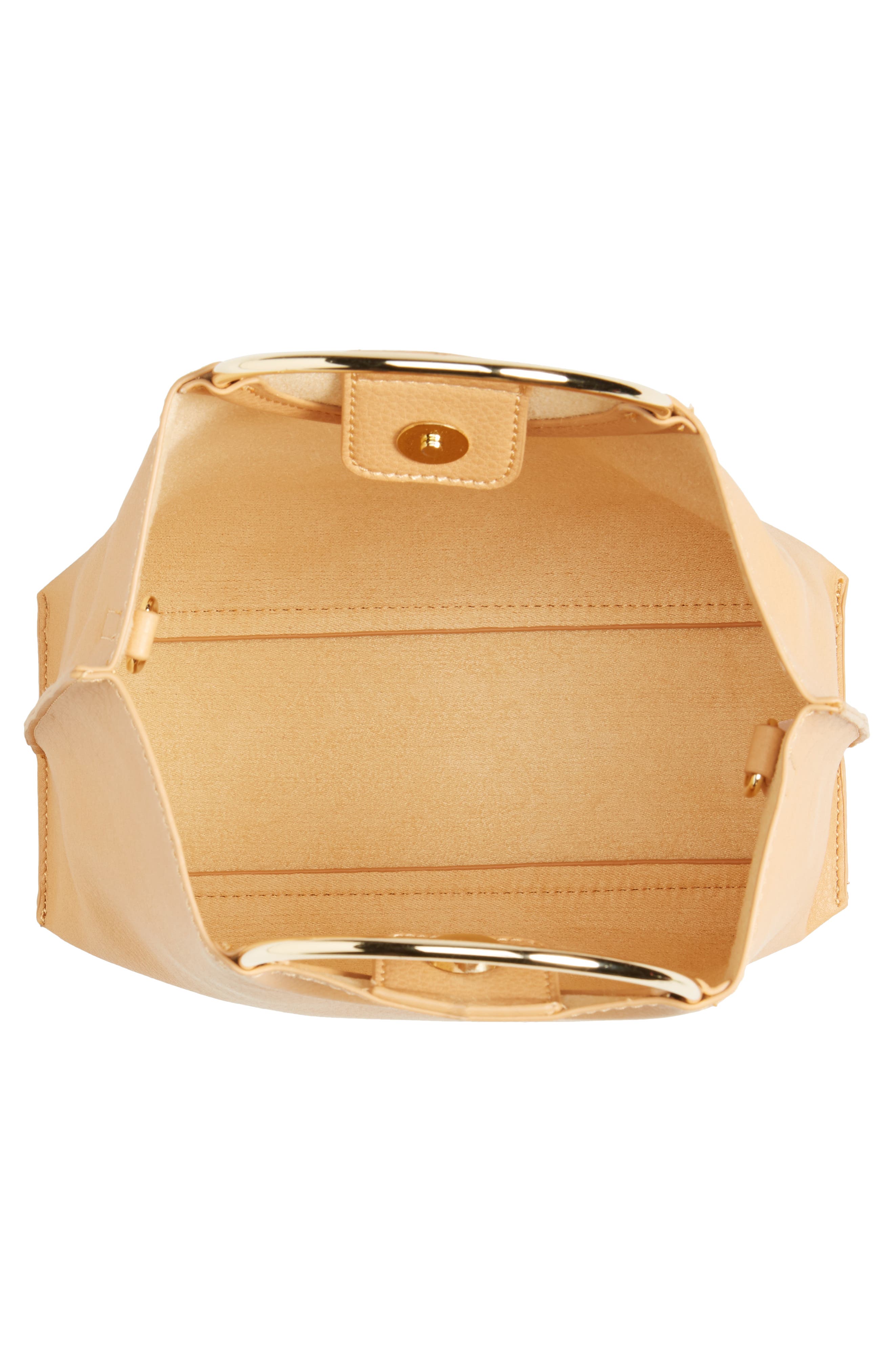 BP. Metal Handle Faux Leather Crossbody Bag, Alternate, color, 