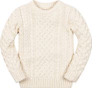 Hope & Henry Boys' Organic Fisherman Sweater, Kids