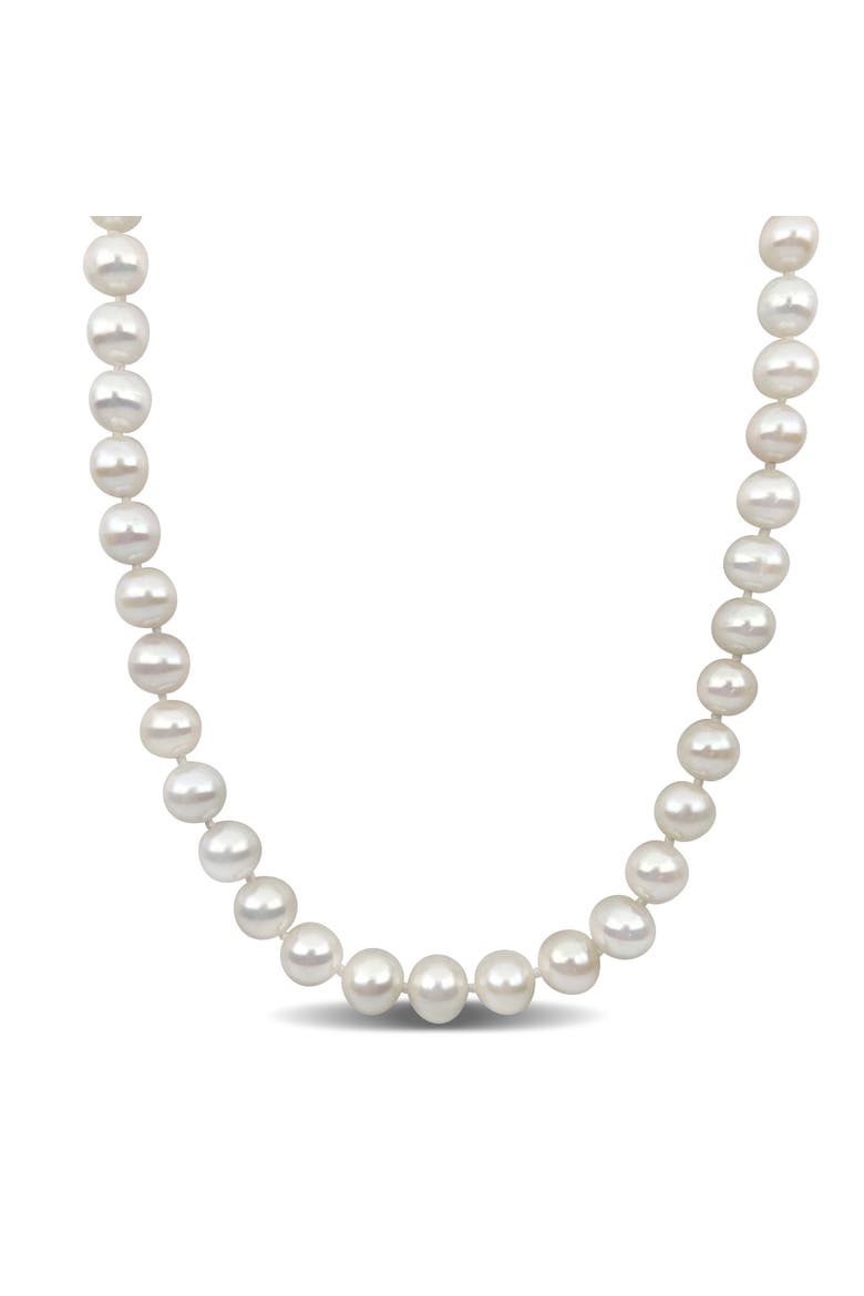Cultured Freshwater Pearl Strand Necklace 14k, Main, color, Pearl