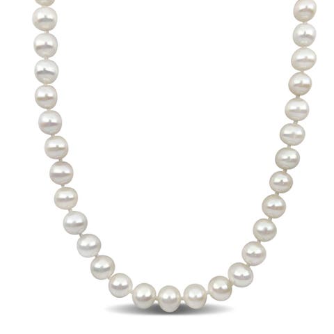Cultured Freshwater Pearl Strand Necklace 14k