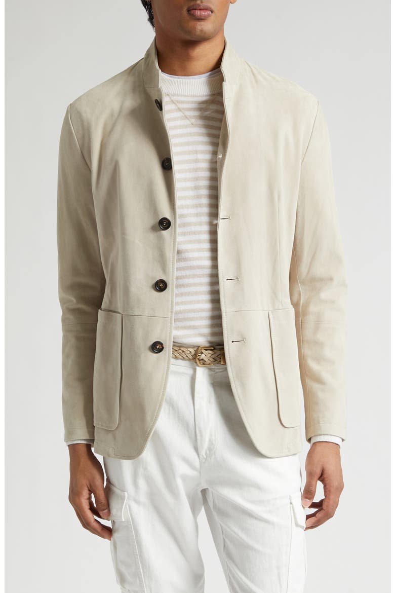 Suede Jacket, Main, color, 02 SAND