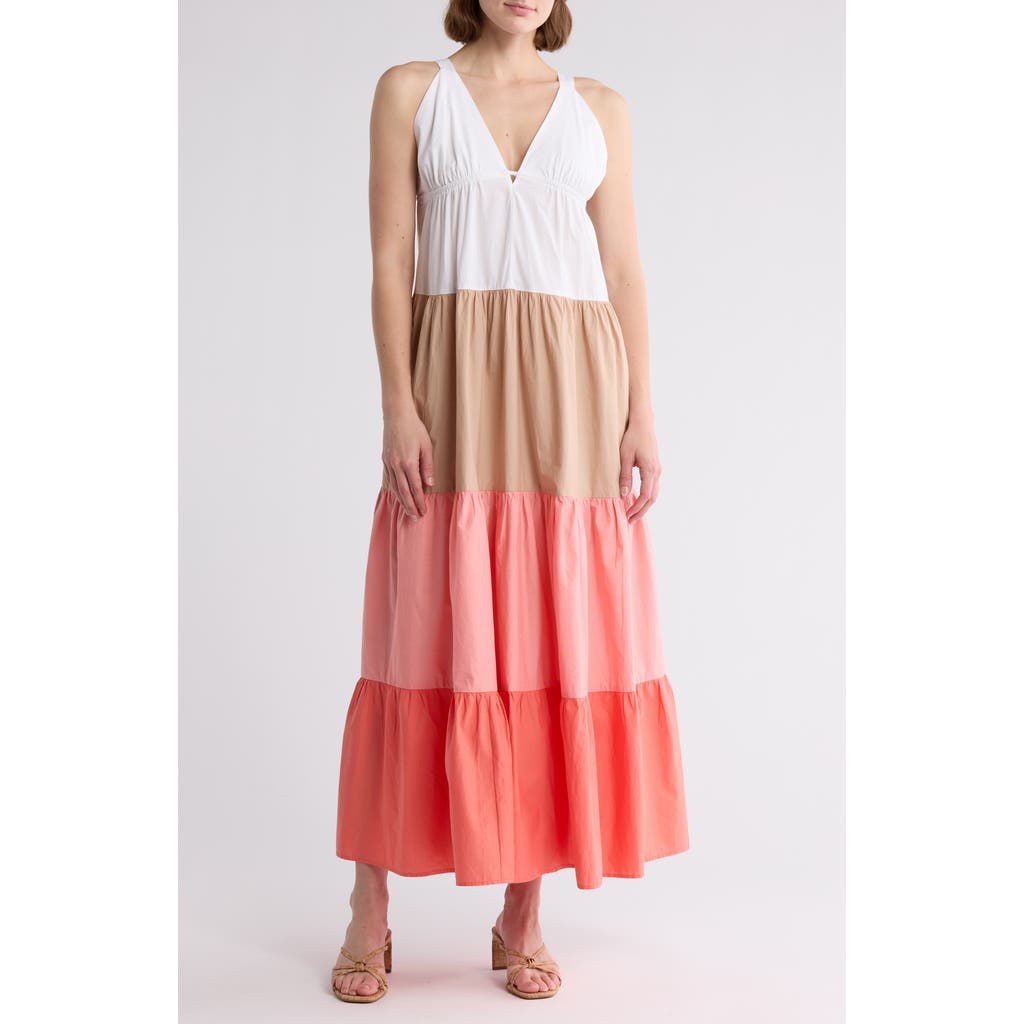 Area Stars Colorblock Maxi Dress