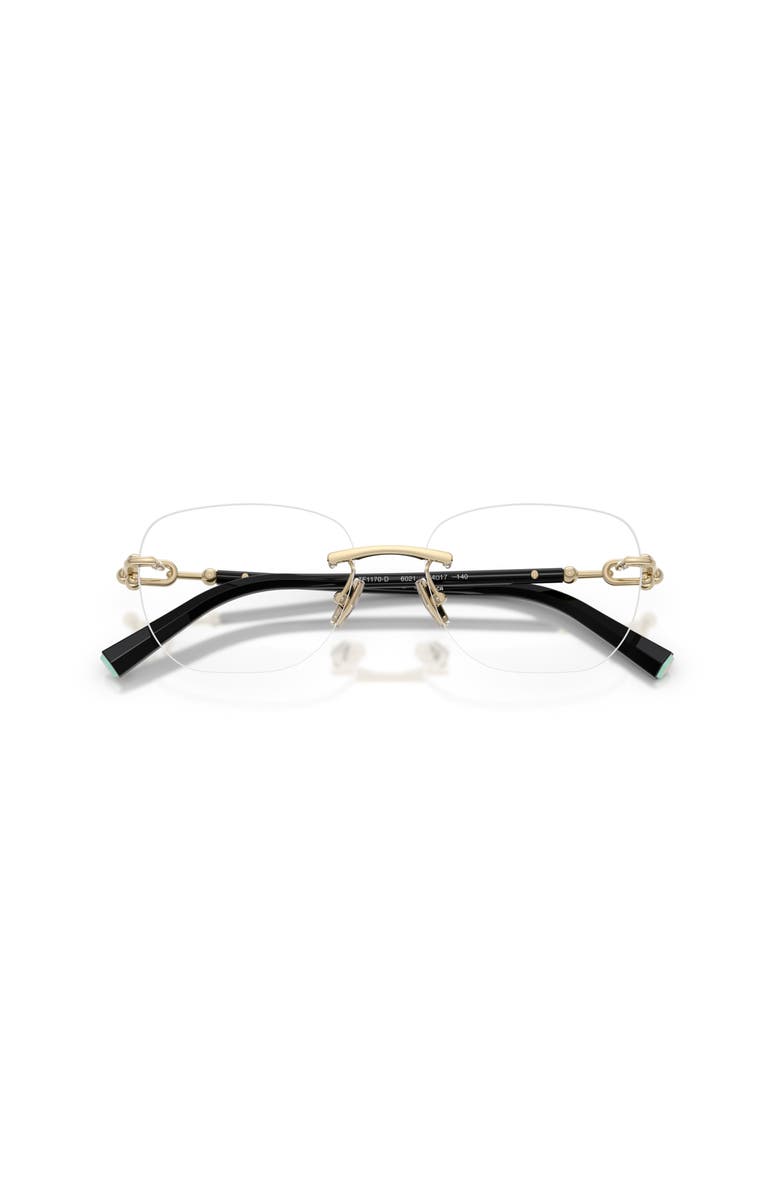 Tiffany & Co. 54mm Square optical glasses, Alternate, color, Gold