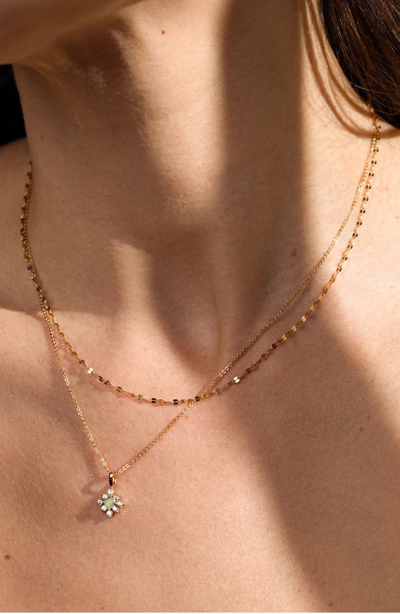 MADE BY MARY Lumi Flora Charm Necklace, Alternate, color, 