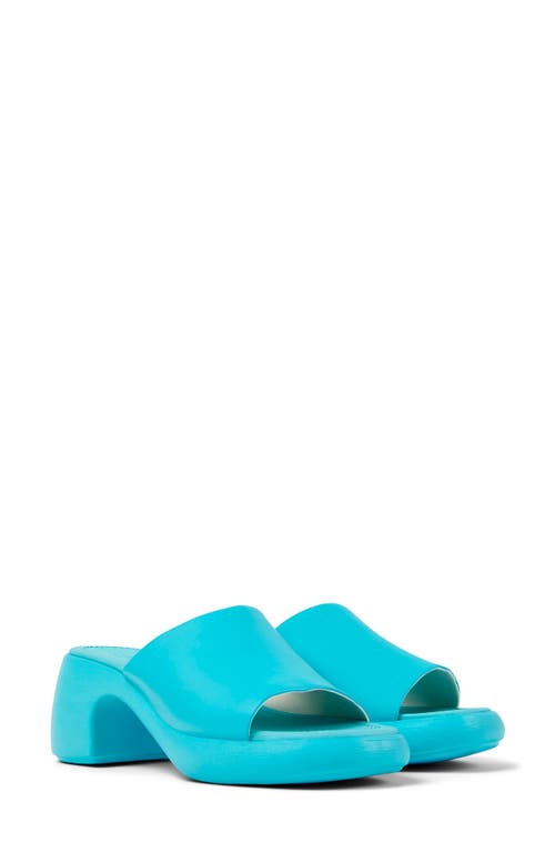 Shop Camper Thelma Platform Slide Sandal In Turquiose Aqua