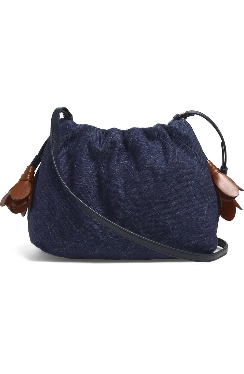 Zimmermann Medium Cloud 91 Canvas Clutch, Alternate, color, Denim