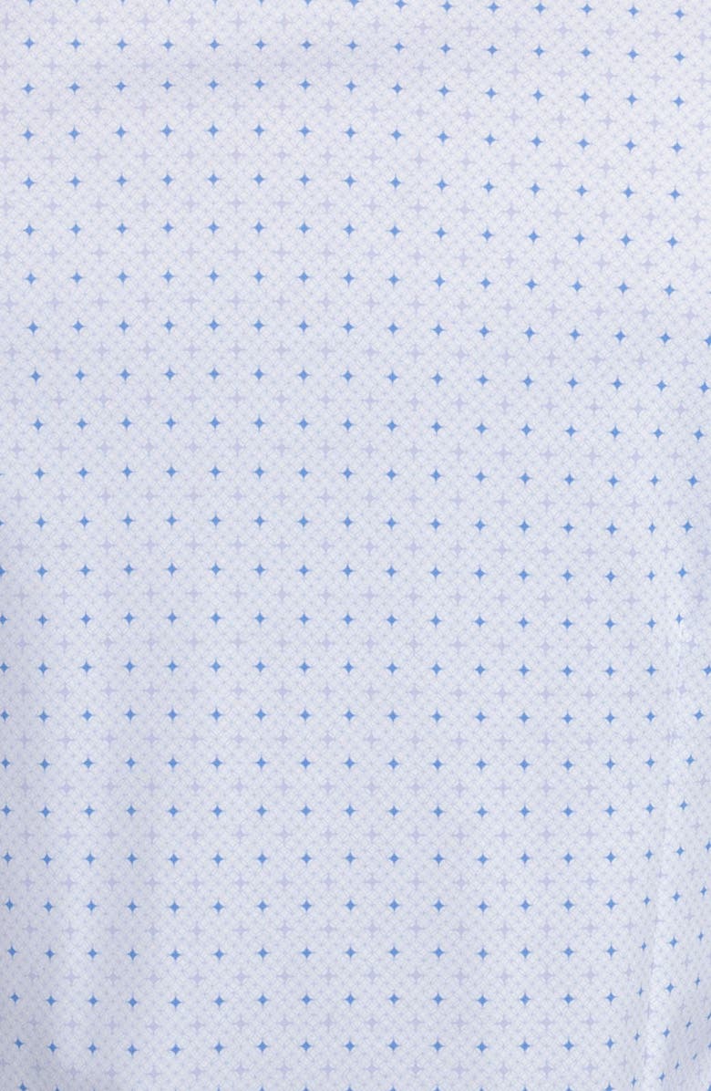 W.R.K Slim Fit Metro Diamond Reworked Dress Shirt, Alternate, color, White/ Blue