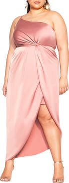 City Chic Vivid One-Shoulder Maxi Dress