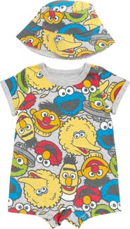 Sesame Street® One Piece Romper and Hat Set