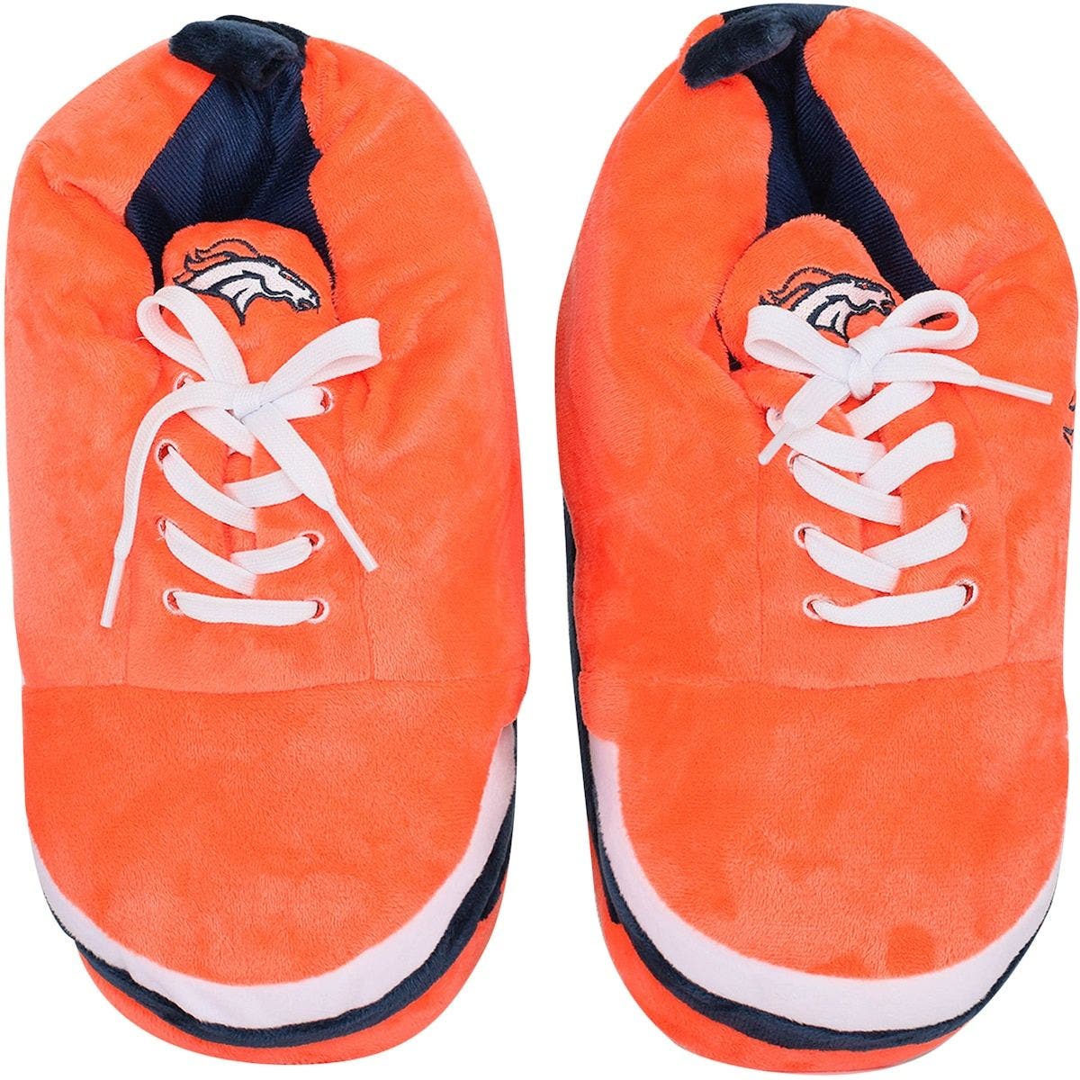 FOCO Men's FOCO Denver Broncos Plush Sneaker Slippers, Main, color, 