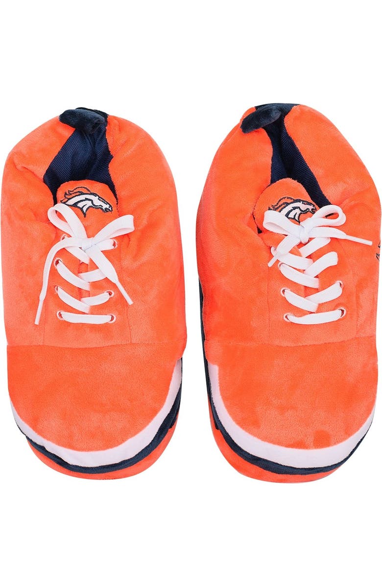 FOCO Men's FOCO Denver Broncos Plush Sneaker Slippers, Main, color,