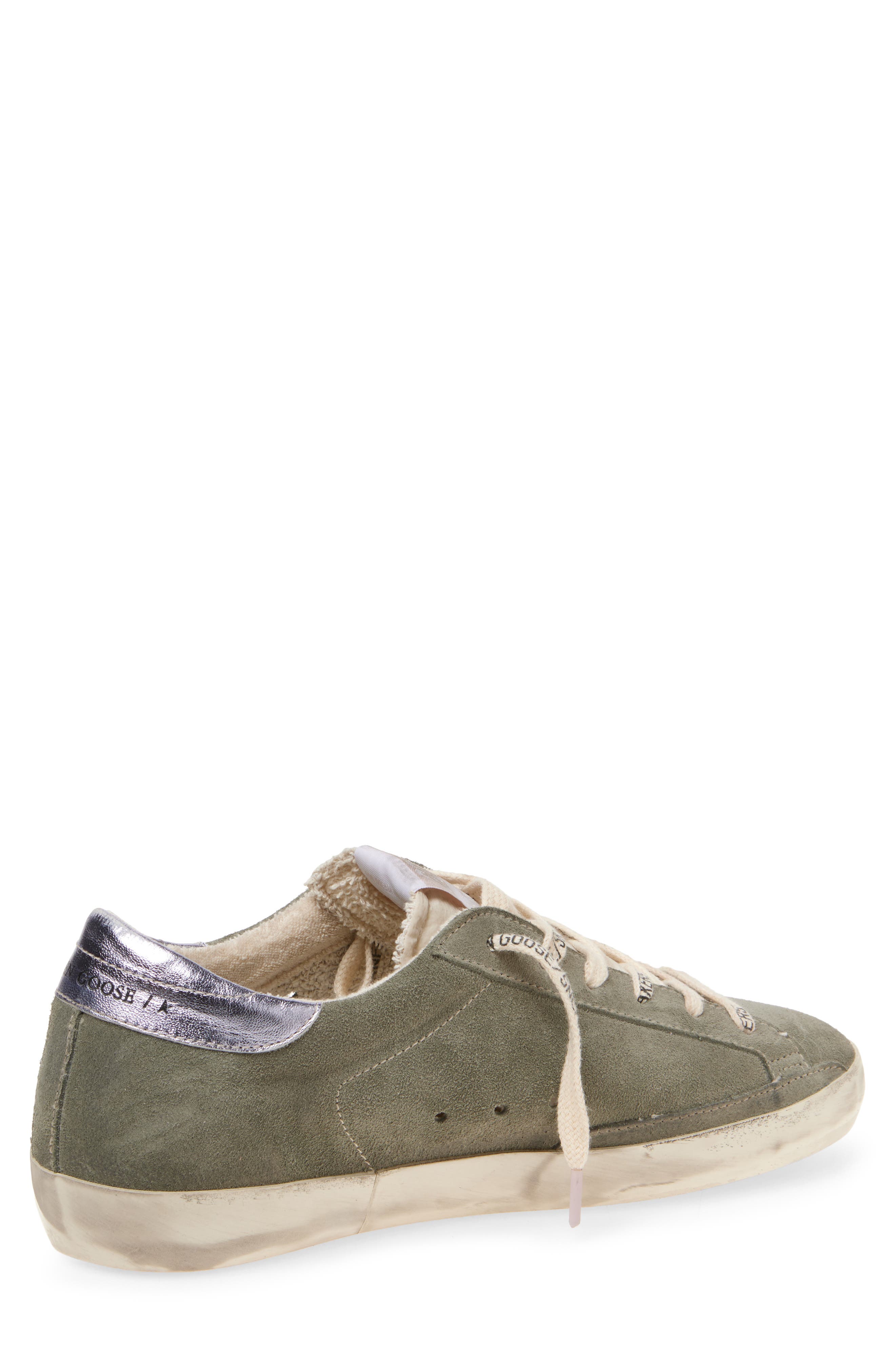 Golden Goose Super-Star Low Top Sneaker, Alternate, color, Green/ Lilla/ White