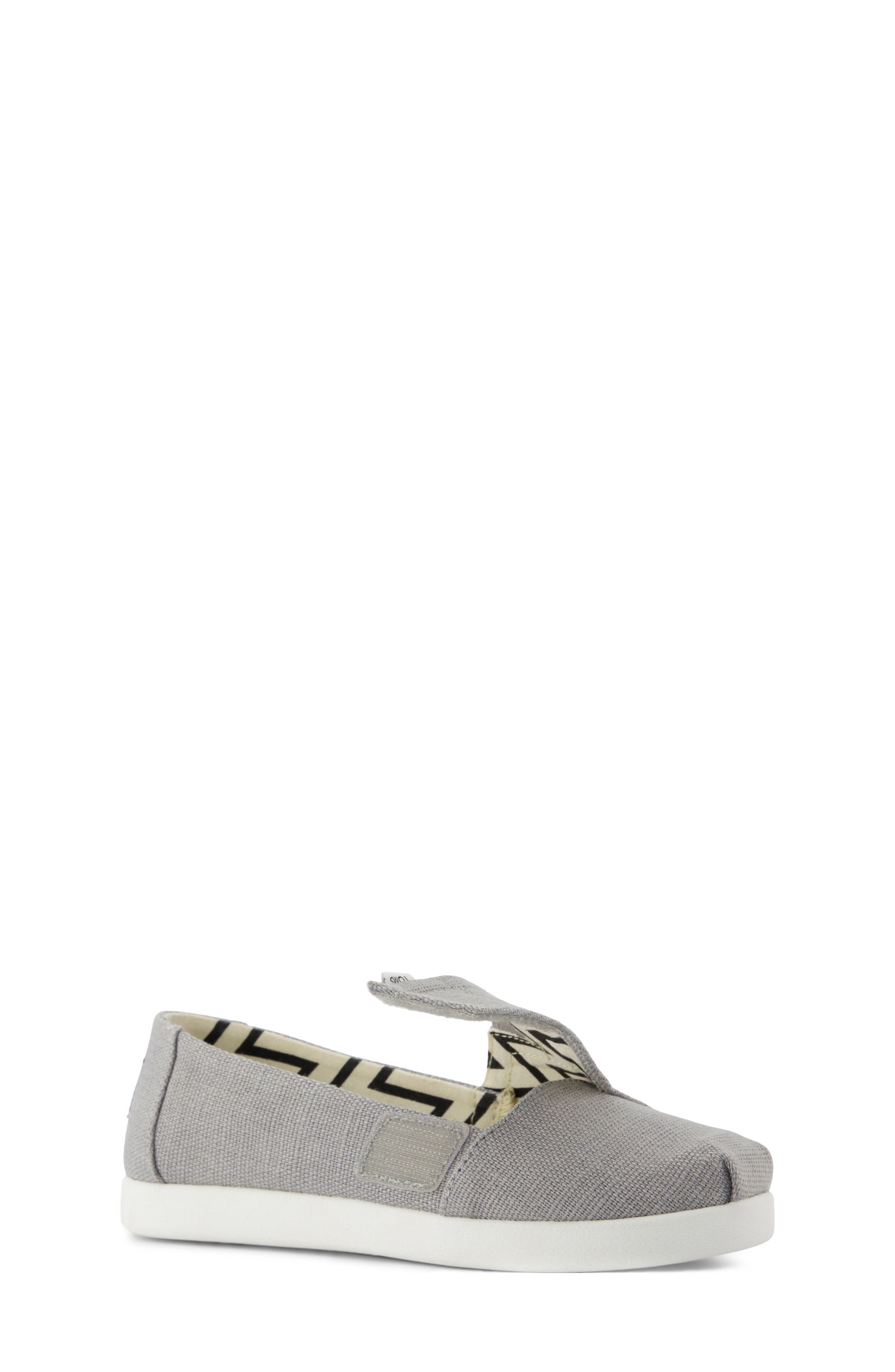 TOMS Kids' Alpargata Sneaker, Alternate, color, Grey