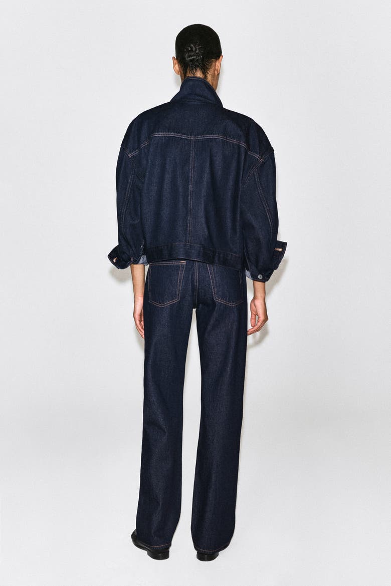 Chord Straight-Leg Jeans, Alternate, color, INDIGO
