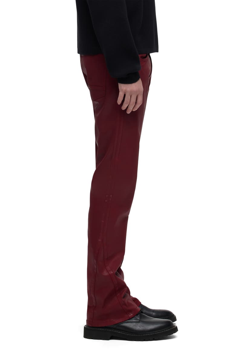 Walker Kick Flare Jeans, Alternate, color, RED WAX
