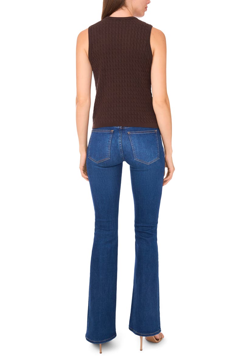 Cable Stitch Cotton Sweater Tank, Alternate, color, DELICIOSO