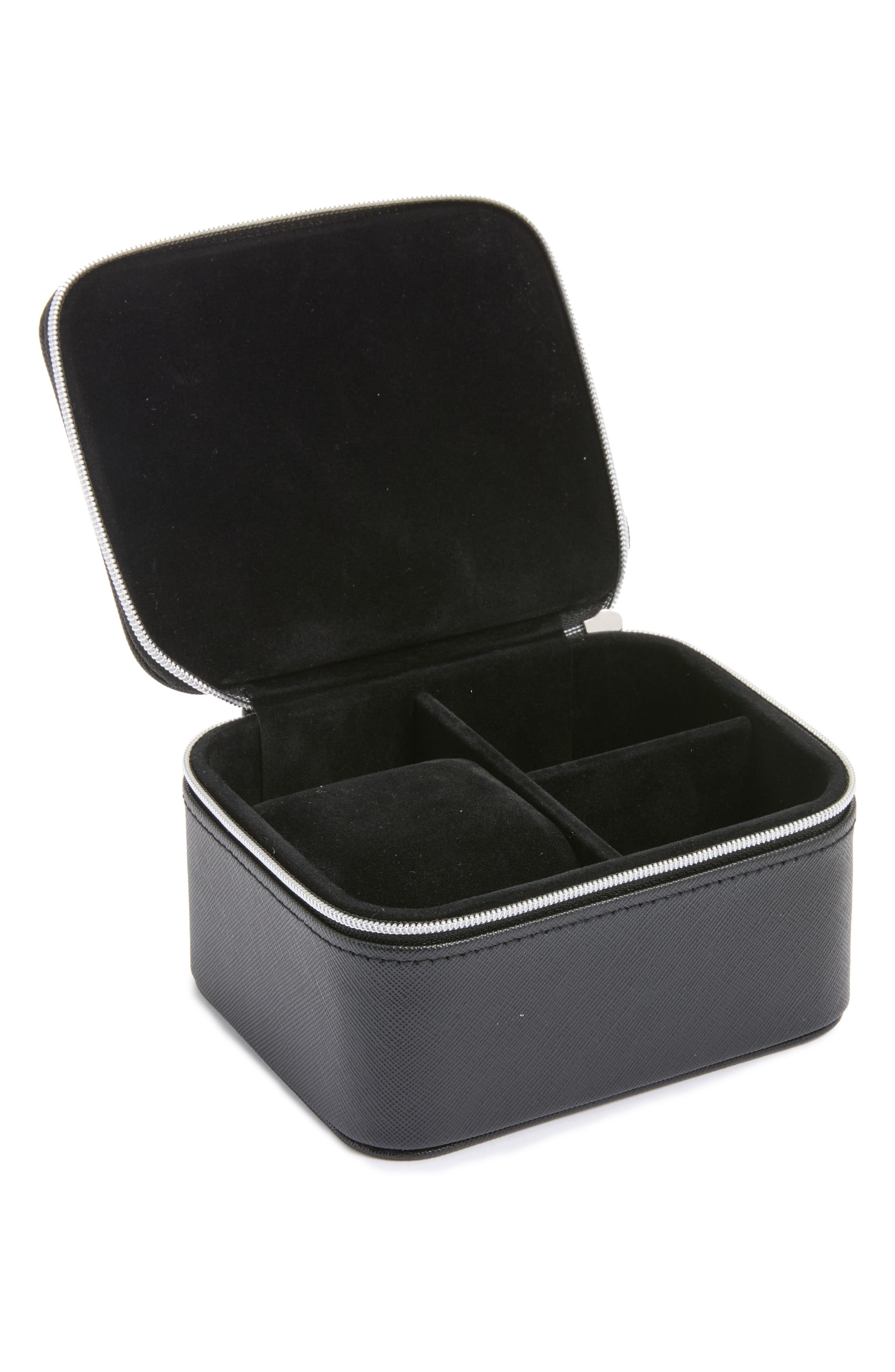 Nordstrom Double Zip Square Jewelry Box (Women) | Nordstrom