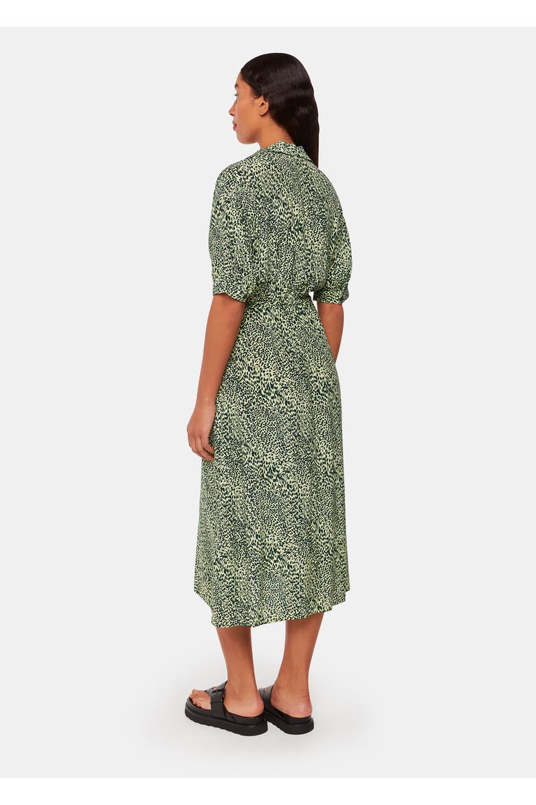 Diagonal Leopard Print Midi Dress, Alternate, color, Yellow/Multi