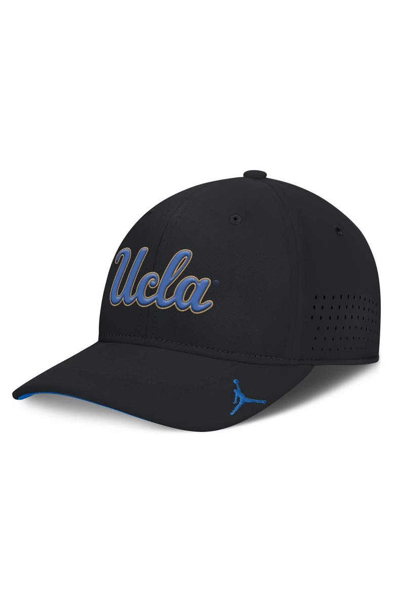 Jordan Brand Men's Jordan Brand Black UCLA Bruins 2025 On-Field Gameday Performance Flex Hat, Alternate, color,