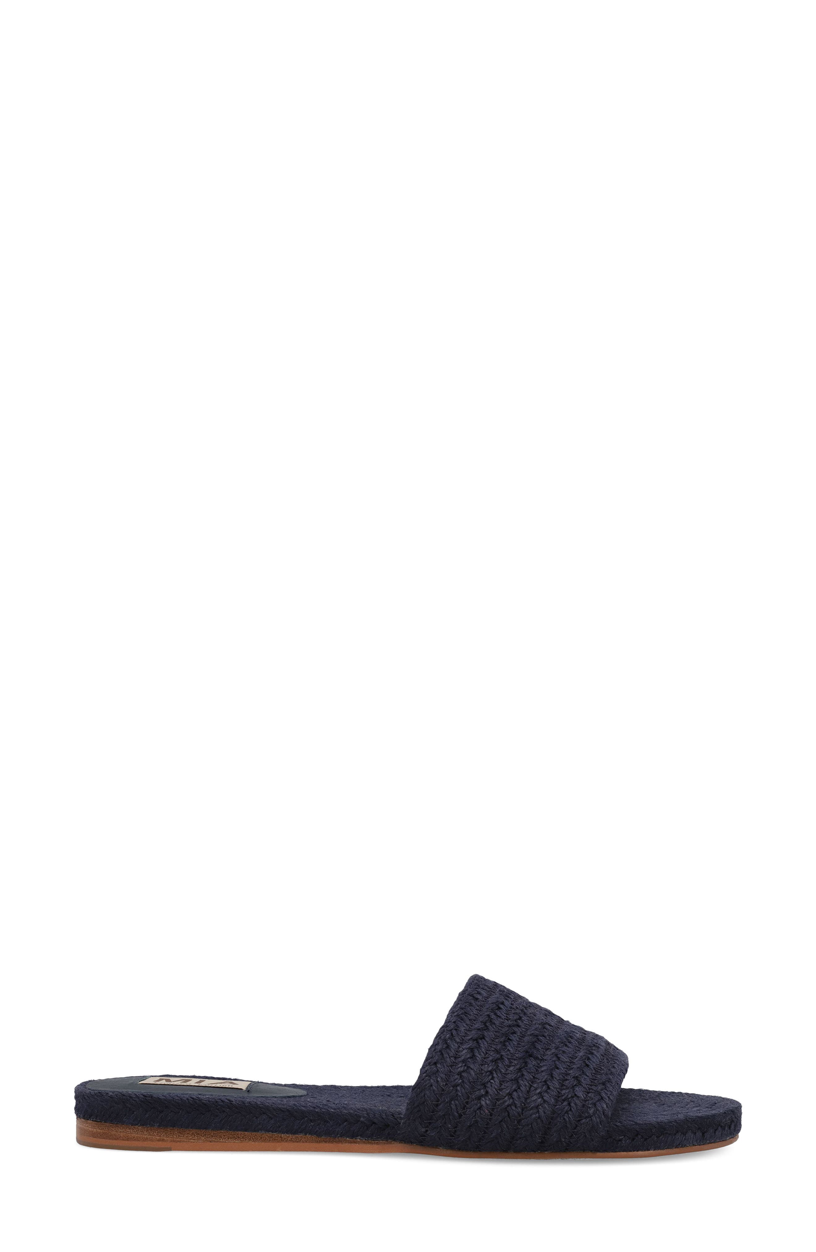 Attina Slide Sandal, Alternate, color, BLUE JUTE