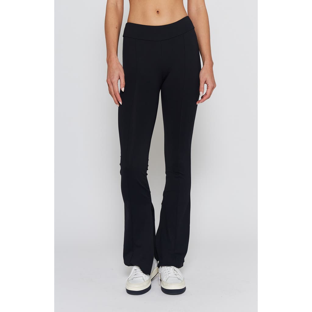 L'ETOILE SPORT SPLIT HEM PANTS in Black  product
