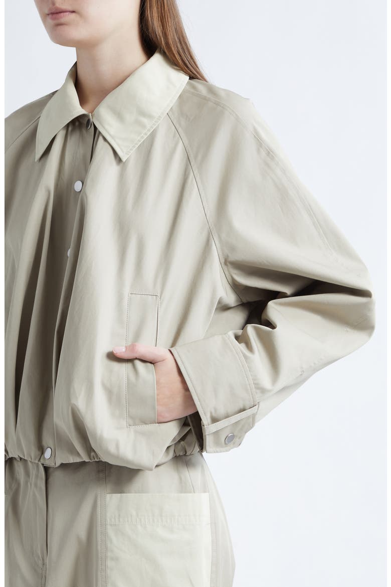 3.1 Phillip Lim Snap Front Cotton Blouson Bomber Jacket (Women