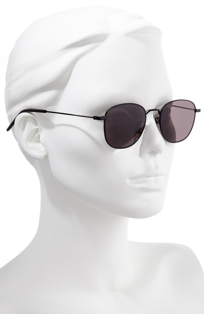 Saint Laurent 50mm Round Sunglasses, Alternate, color,