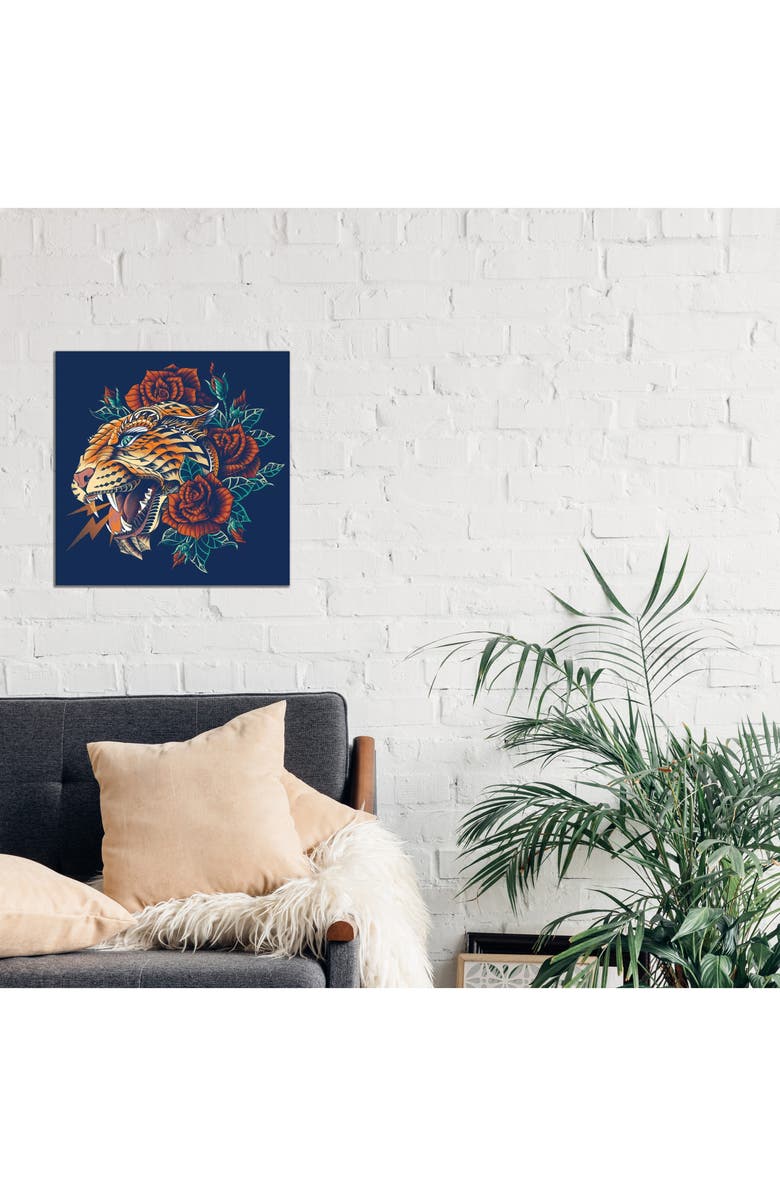 iCanvas Ornate Leopard In Color I by Bioworkz Canvas Wall Art, Alternate, color,