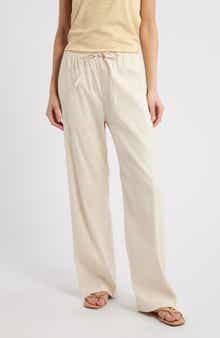 rag & bone Logan Drawstring Linen Blend Pants