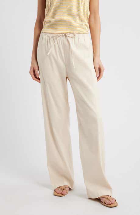 rag & bone Logan Drawstring Linen Blend Pants