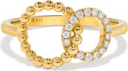 H.J. Namdar Beaded Diamond Circles Ring