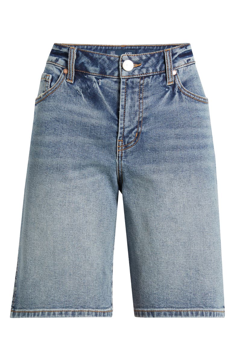 1822 Denim High Waist Mid Thigh Denim Shorts, Alternate, color, Olly