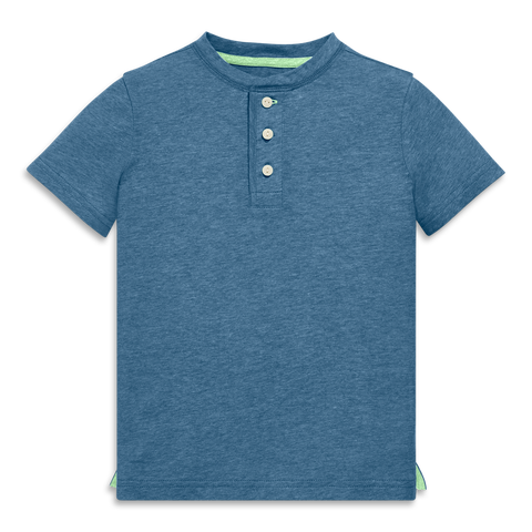 Kids Heathered Henley Tee (Toddler, Little Kid, & Big Kid)