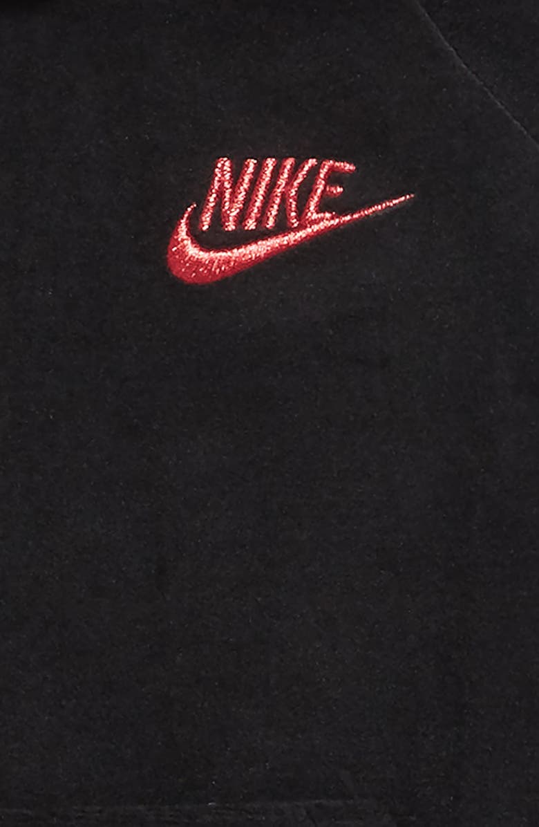 Nike Velour Hooded Sweatshirt Dress, Alternate, color, 