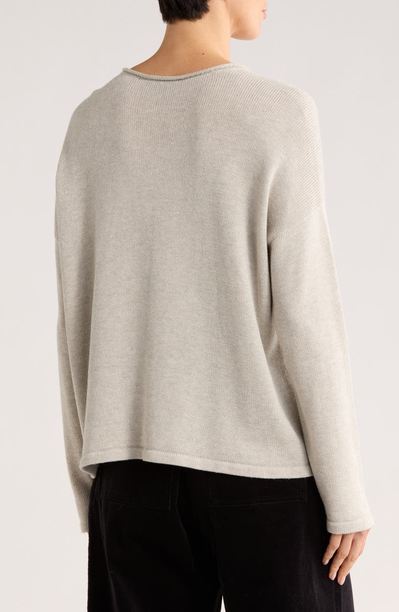 Eileen Fisher Long Sleeve Sweater, Alternate, color, Sea Salt