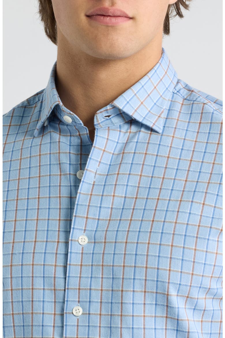 Chestnut Pane Long Sleeve Button Down Shirt, Alternate, color, SALT CREEK