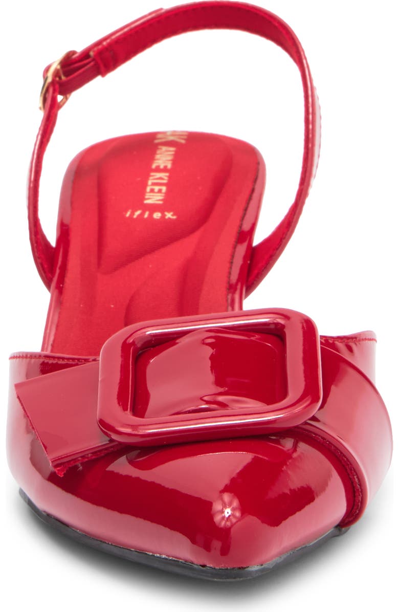 Anne Klein Bernette Bow Pump, Alternate, color, Lipstick Red Patent