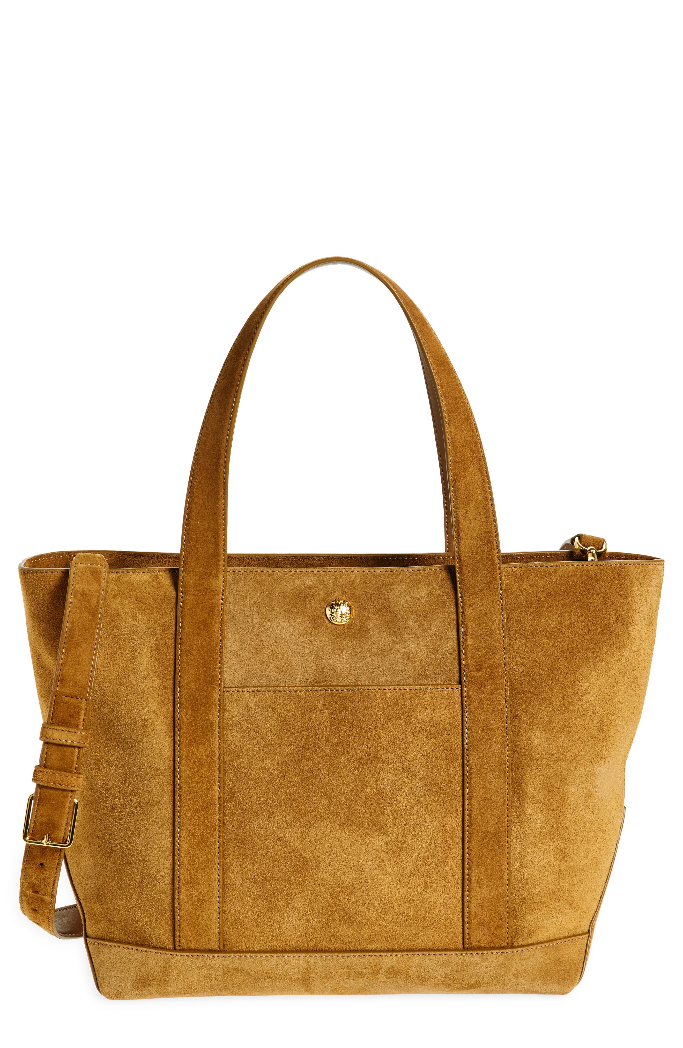 Veronica Beard Goody Grand Suede Tote Bag, Main, color, 