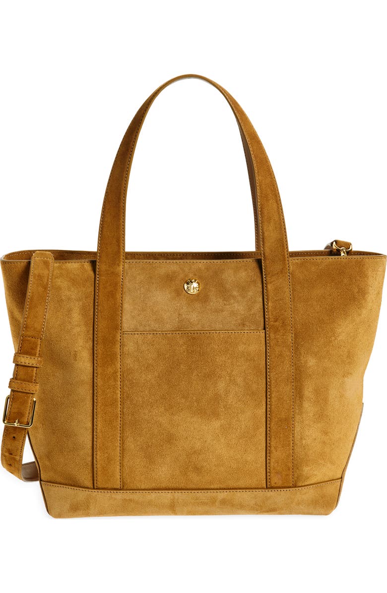 Veronica Beard Goody Grand Suede Tote Bag, Main, color,