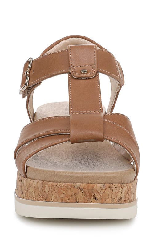 Dr. Scholl's Women's Once Again T-strap Wedge Sandals In Honey