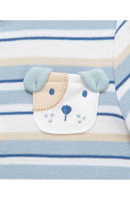Little Me Puppy Appliquè Bodysuit & Shorts Set In Tan