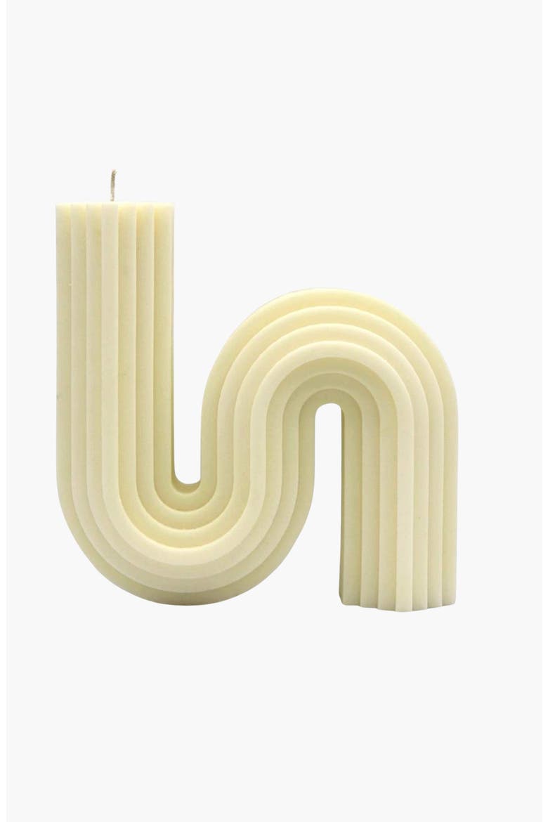 70s Glow Candle, Main, color, White