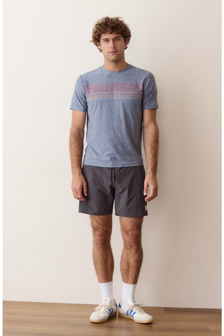 Everyday Sport Stripe T-Shirt, Alternate, color, VINTAGE INDIGO HEATHER