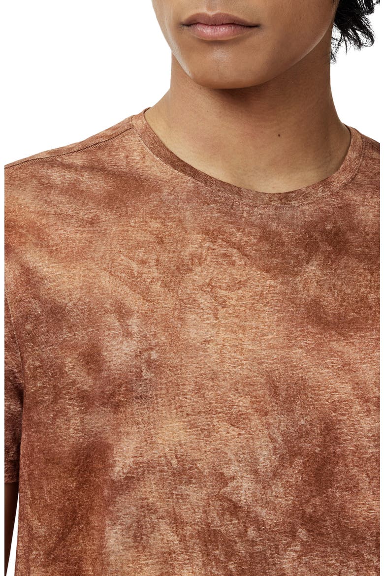 Campana Regular Fit Linen T-Shirt, Alternate, color, CAMEL