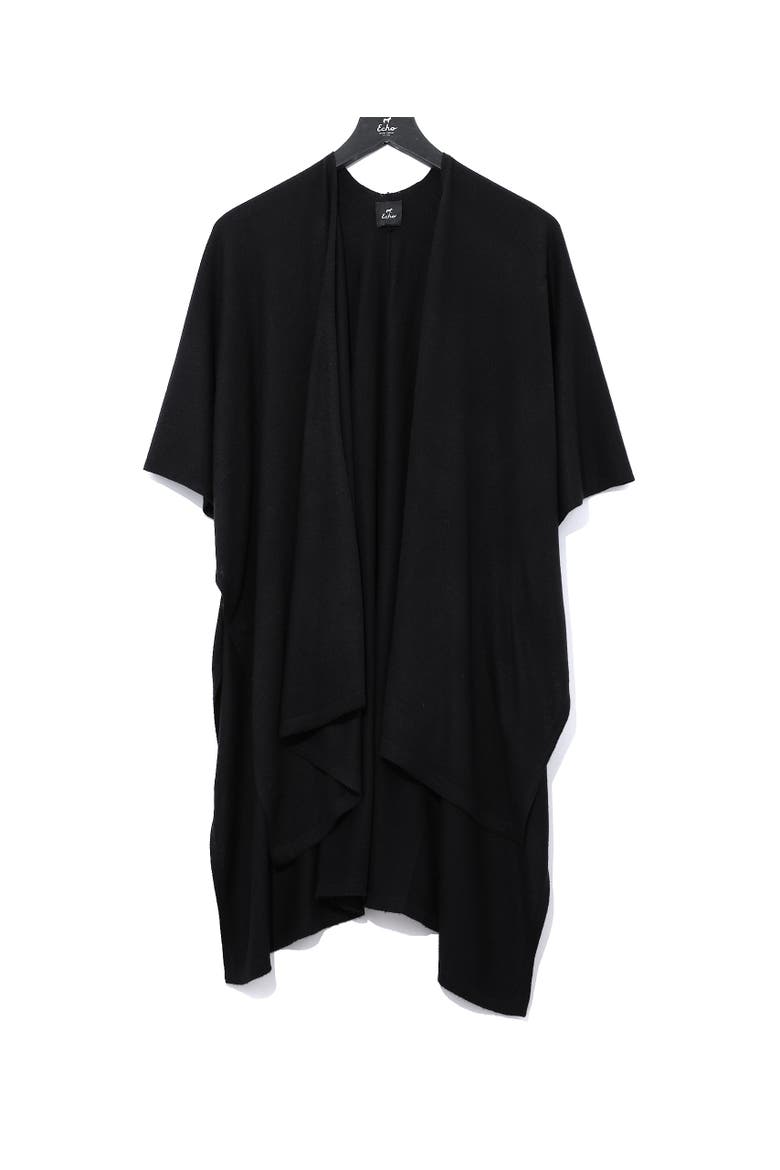 Essentials Ruana, Main, color, Black