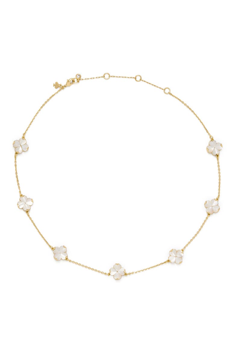 flower scatter necklace, Main, color, MOTHER OF PEARL