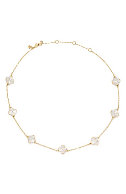 flower scatter necklace