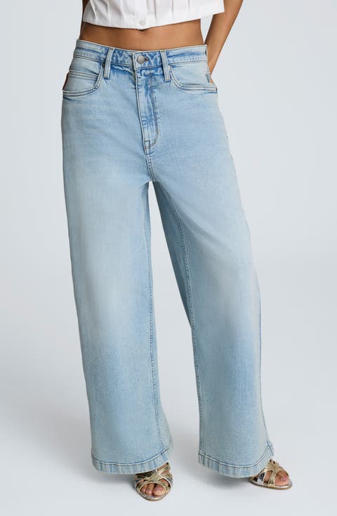 Low Rise Wide Leg Jeans