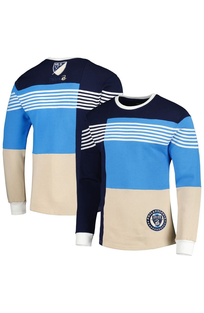 GRUNGY GENTLEMAN Men's Navy Philadelphia Union Logo Pullover Sweatshirt, Main, color, Navy