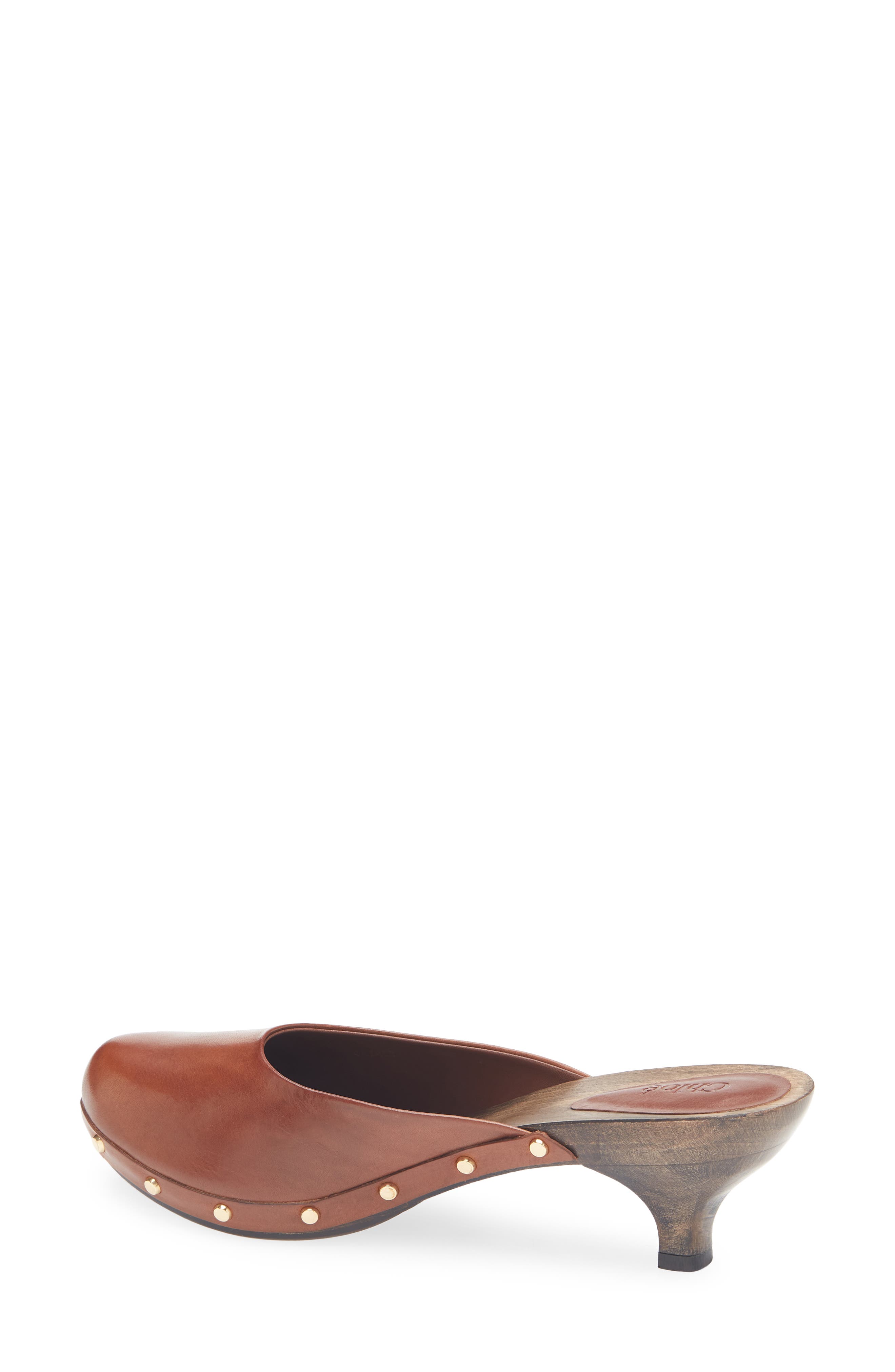Judith Kitten Heel Clog, Alternate, color, 25E SOOTY BROWN